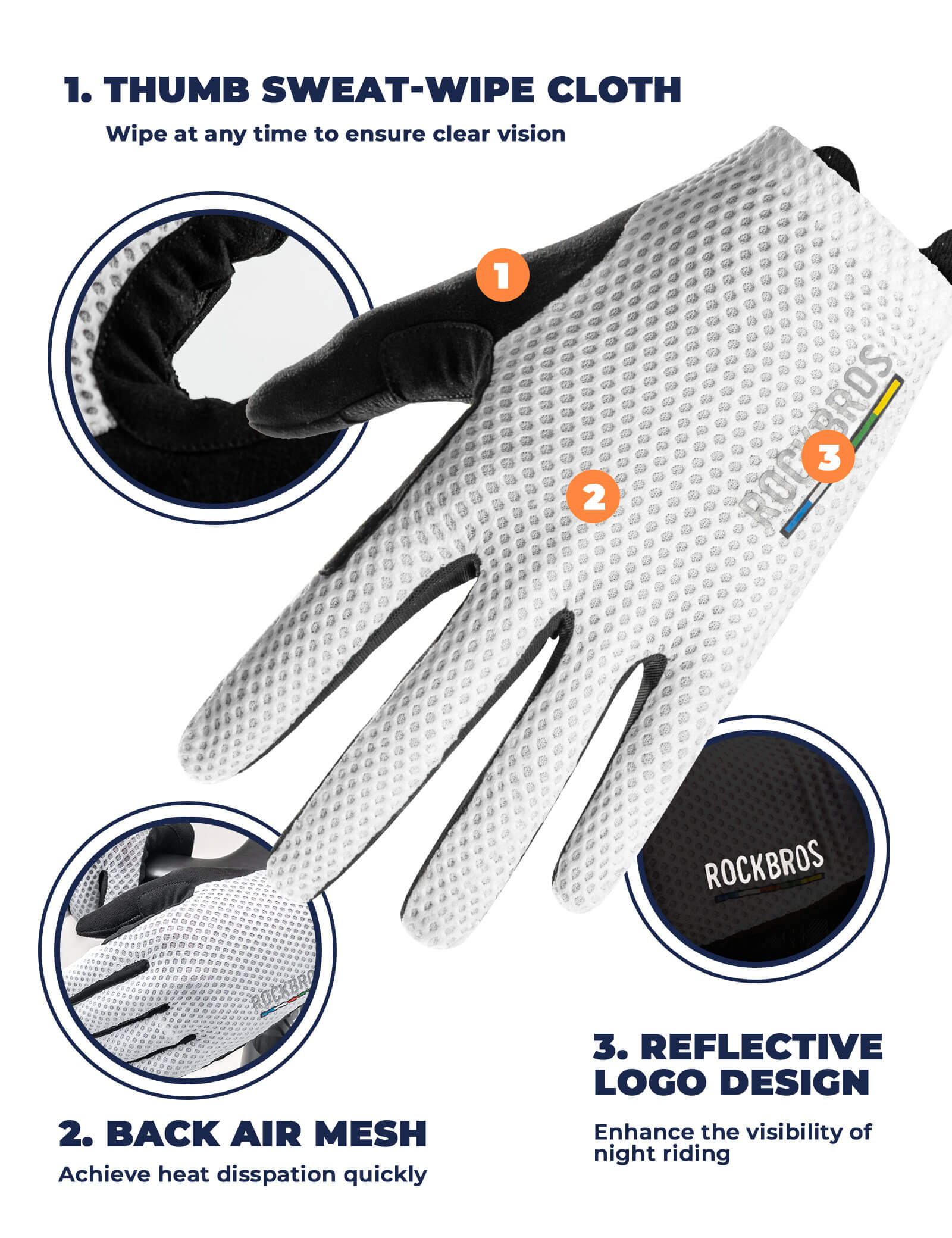 ROAD TO SKY EPS Long Finger Cycling Gloves - OVERLANDERS Outfitter