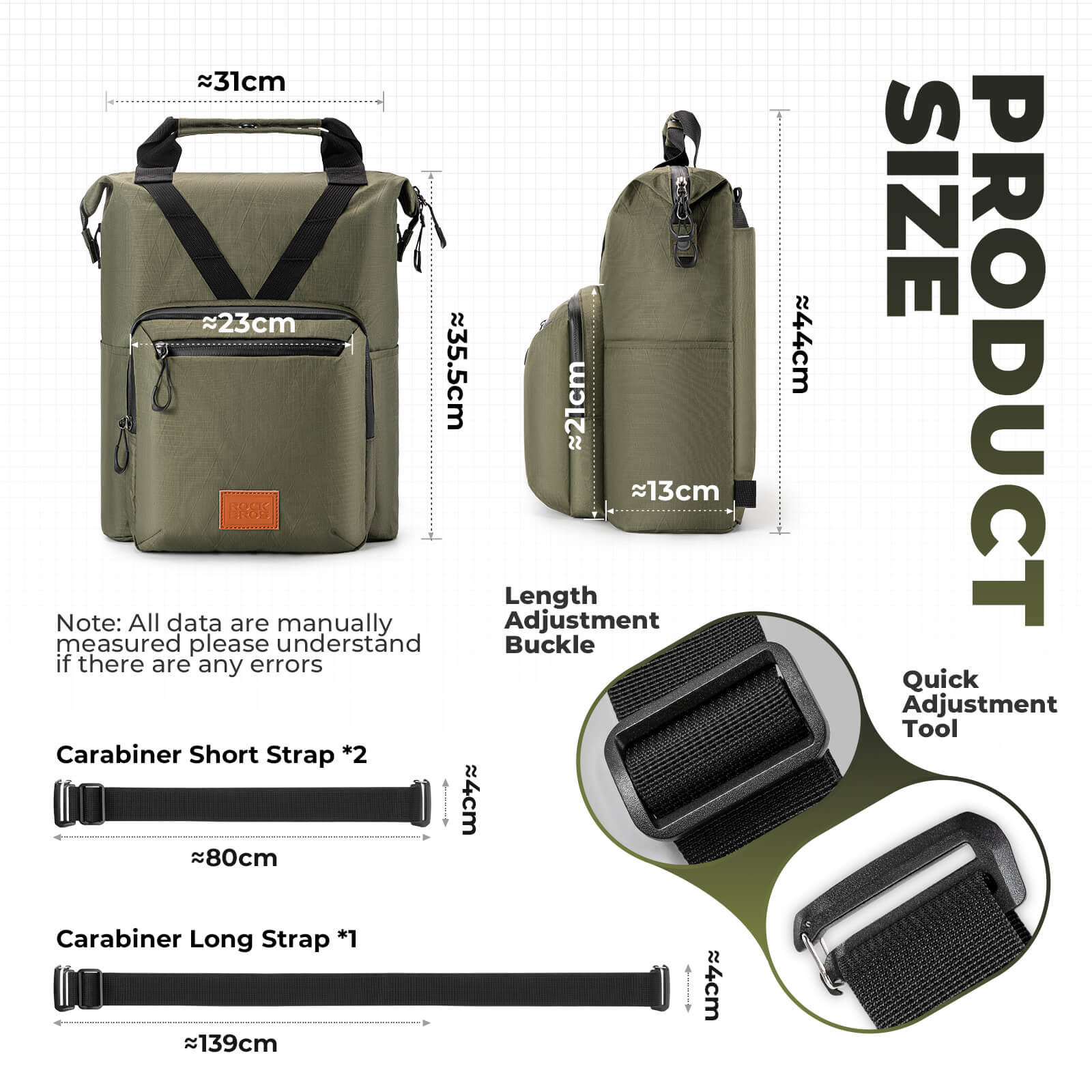 Folding Bike Handlebar Bag Backpack - 11.5L - OVERLANDERS Outfitter
