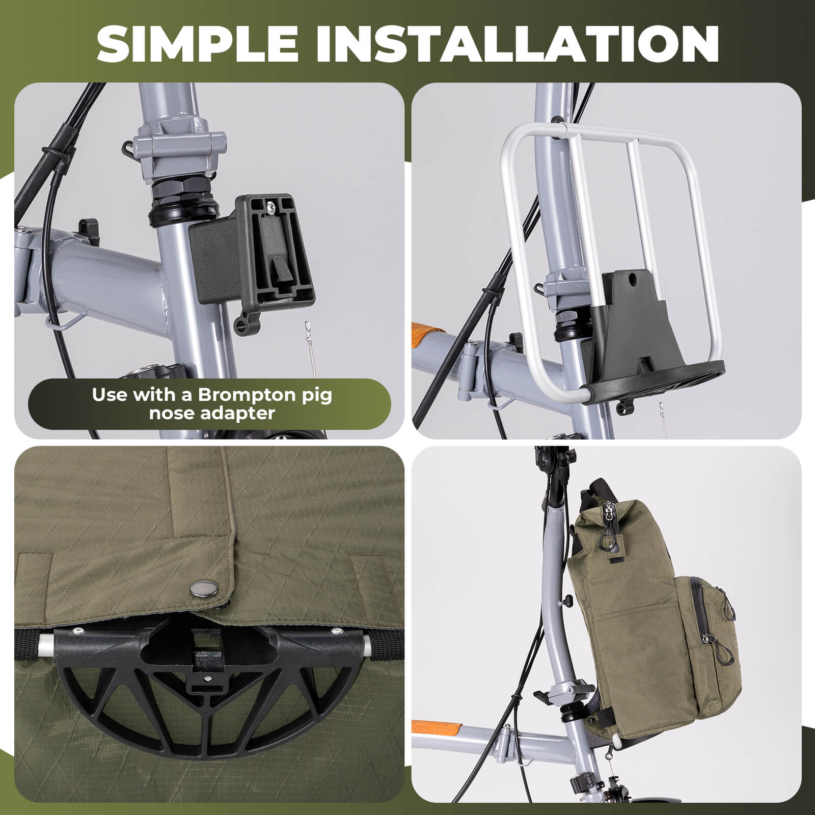 Folding Bike Handlebar Bag Backpack - 11.5L - OVERLANDERS Outfitter