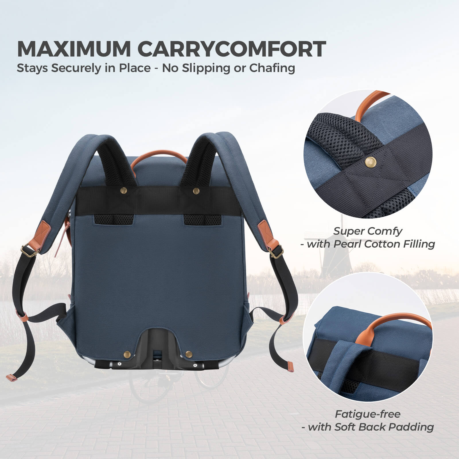 Folding Bike Handlebar Bag Backpack - 8.3L - OVERLANDERS Outfitter