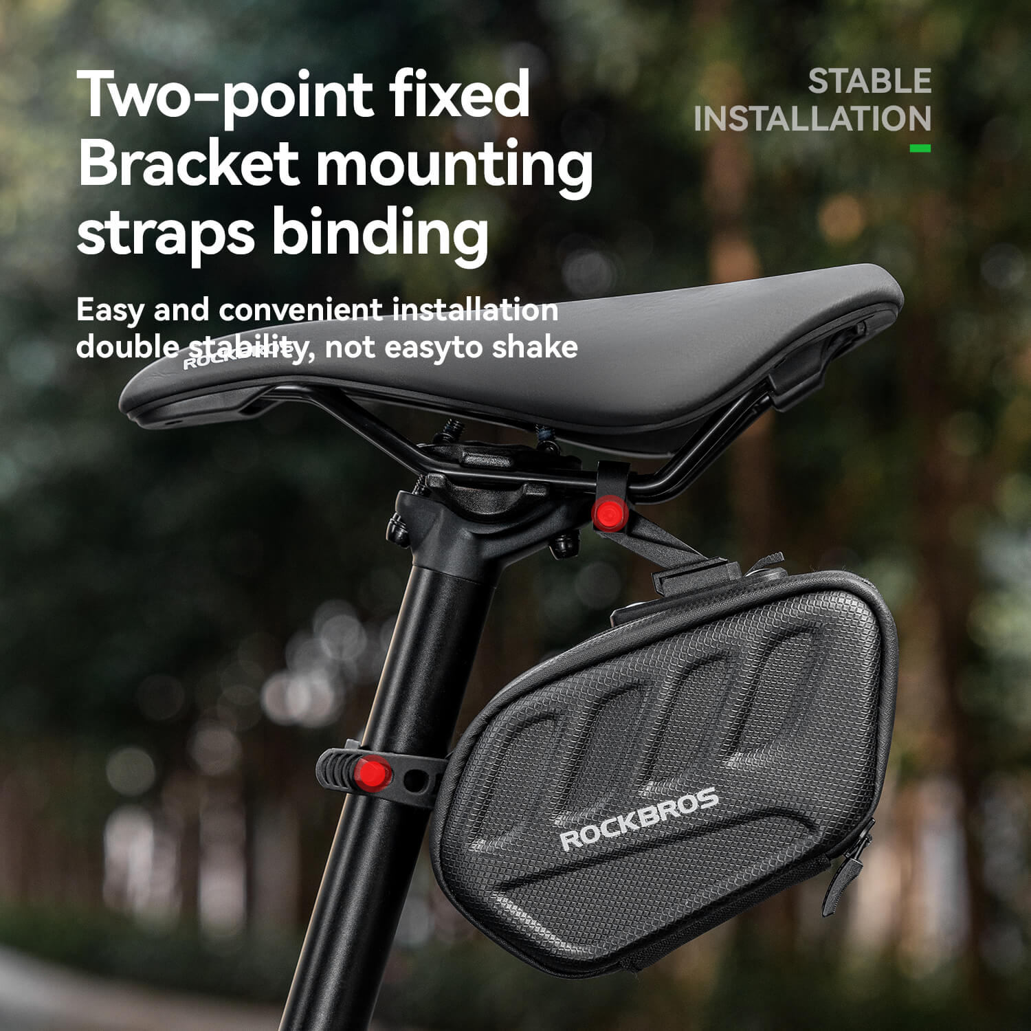C61 Hard Shell Bike Saddle Bag with Light - OVERLANDERS Outfitter