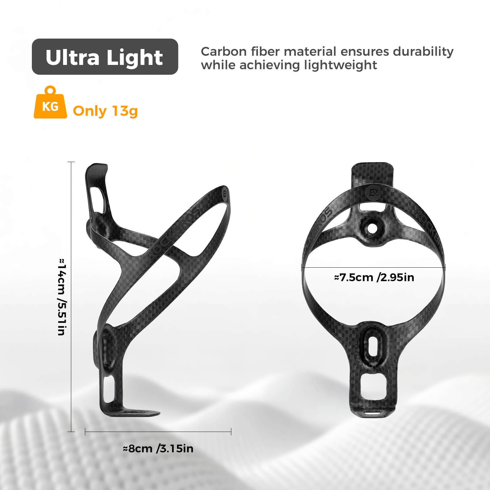 Carbon Fiber Bike Water Bottle Cage - OVERLANDERS Outfitter