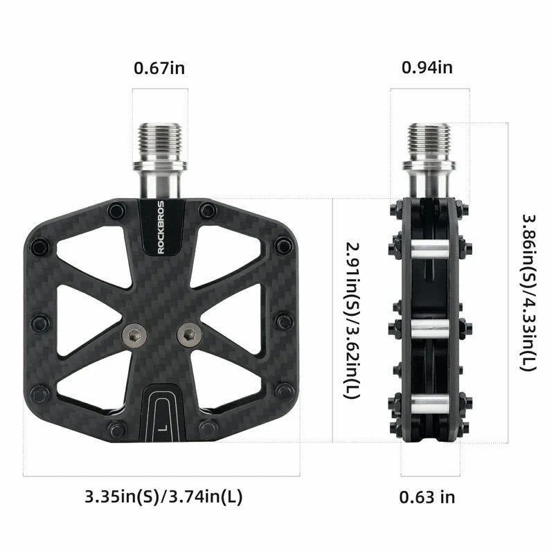 Carbon Fiber Lightweight Bicycle Pedals - OVERLANDERS Outfitter