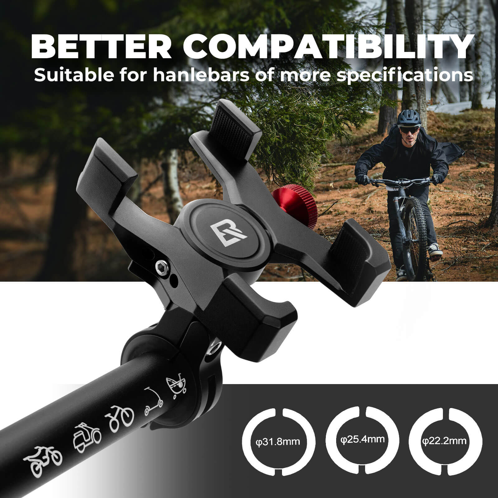 Aluminum Bike Phone Holder - OVERLANDERS Outfitter