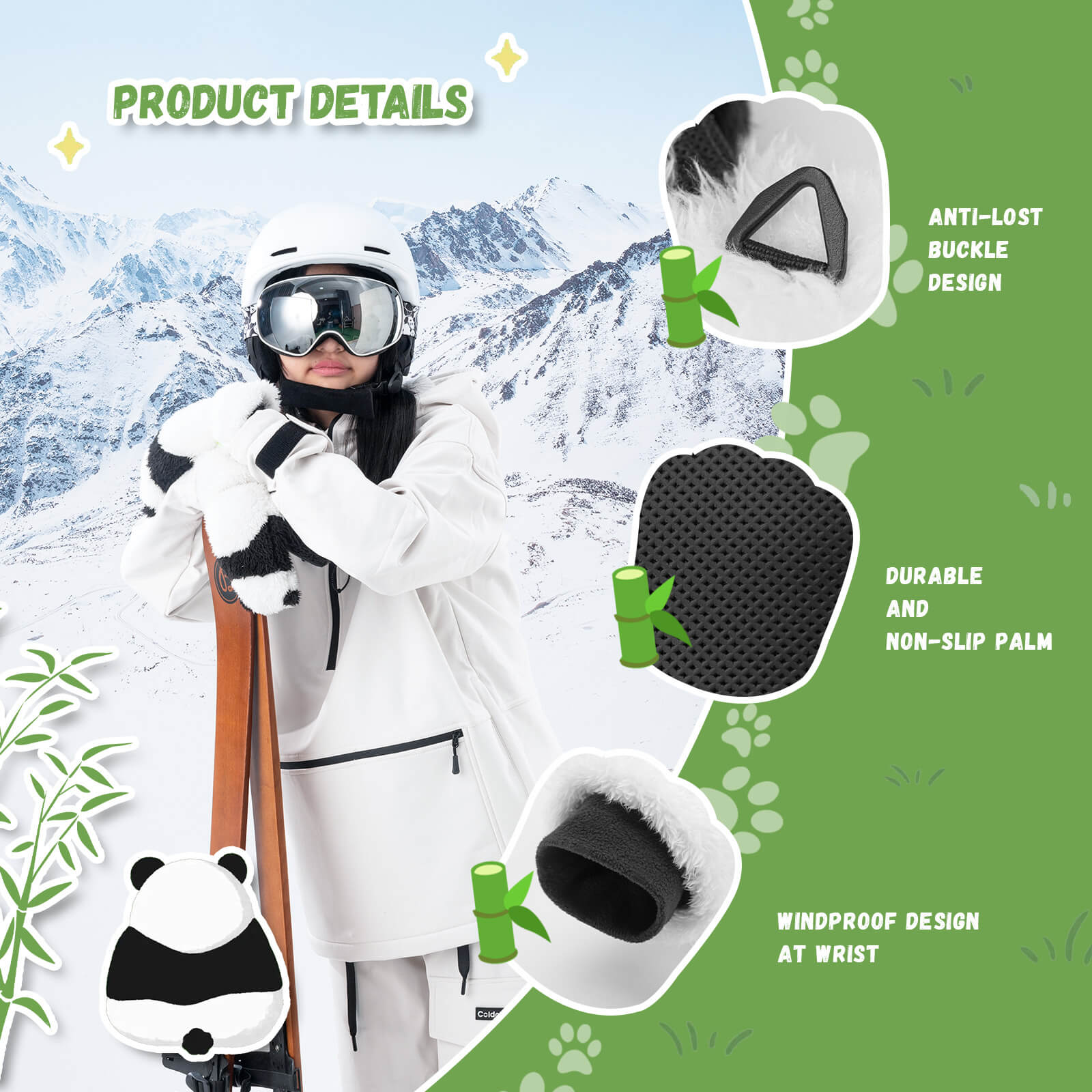 Panda Ski Gloves - OVERLANDERS Outfitter