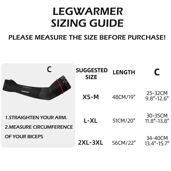Cycling Arm Warmers Thermal Sleeves with Thumb Holes Unisex - OVERLANDERS Outfitter
