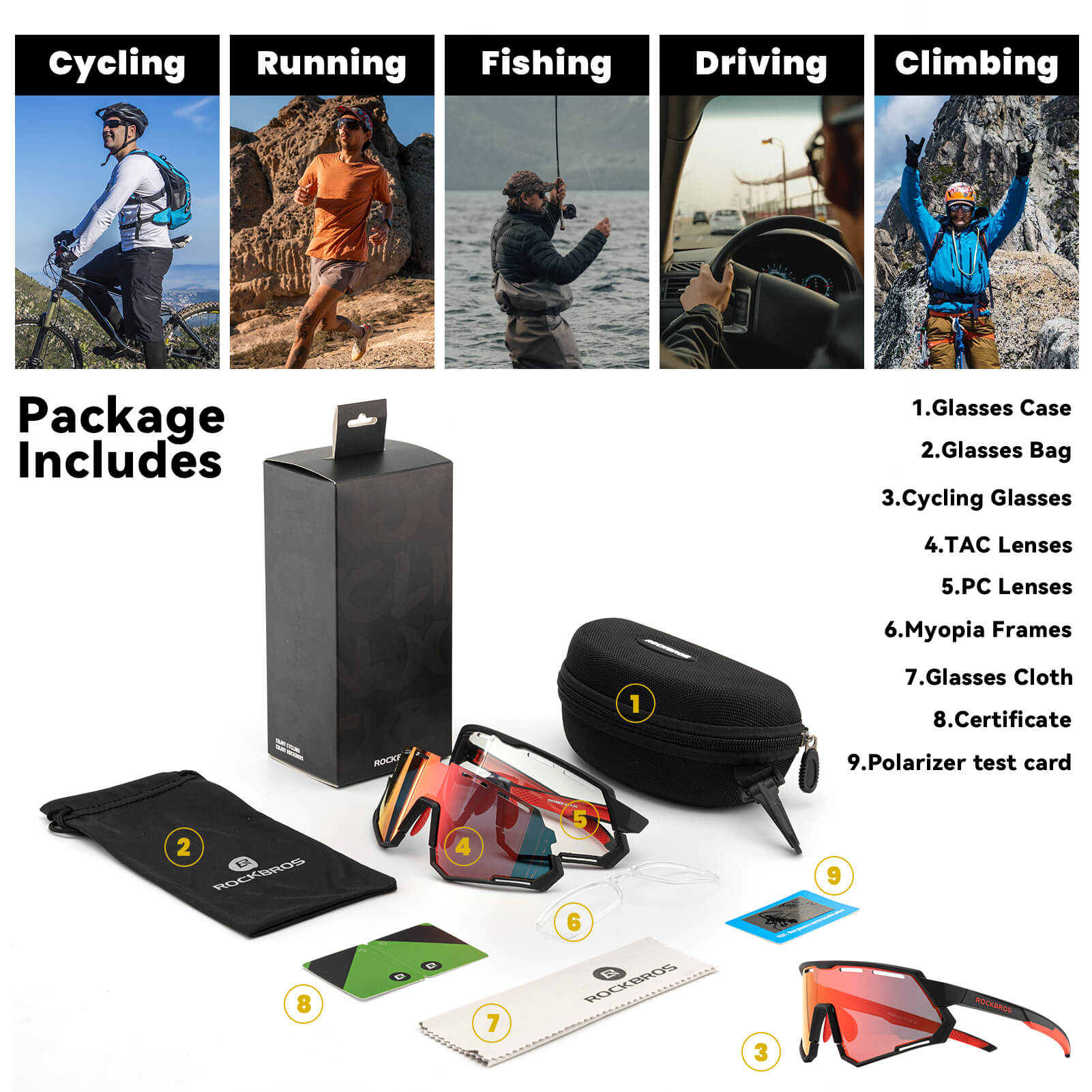 Dual Lens Cycling Glasses – Photochromic & Polarized Lenses - OVERLANDERS Outfitter