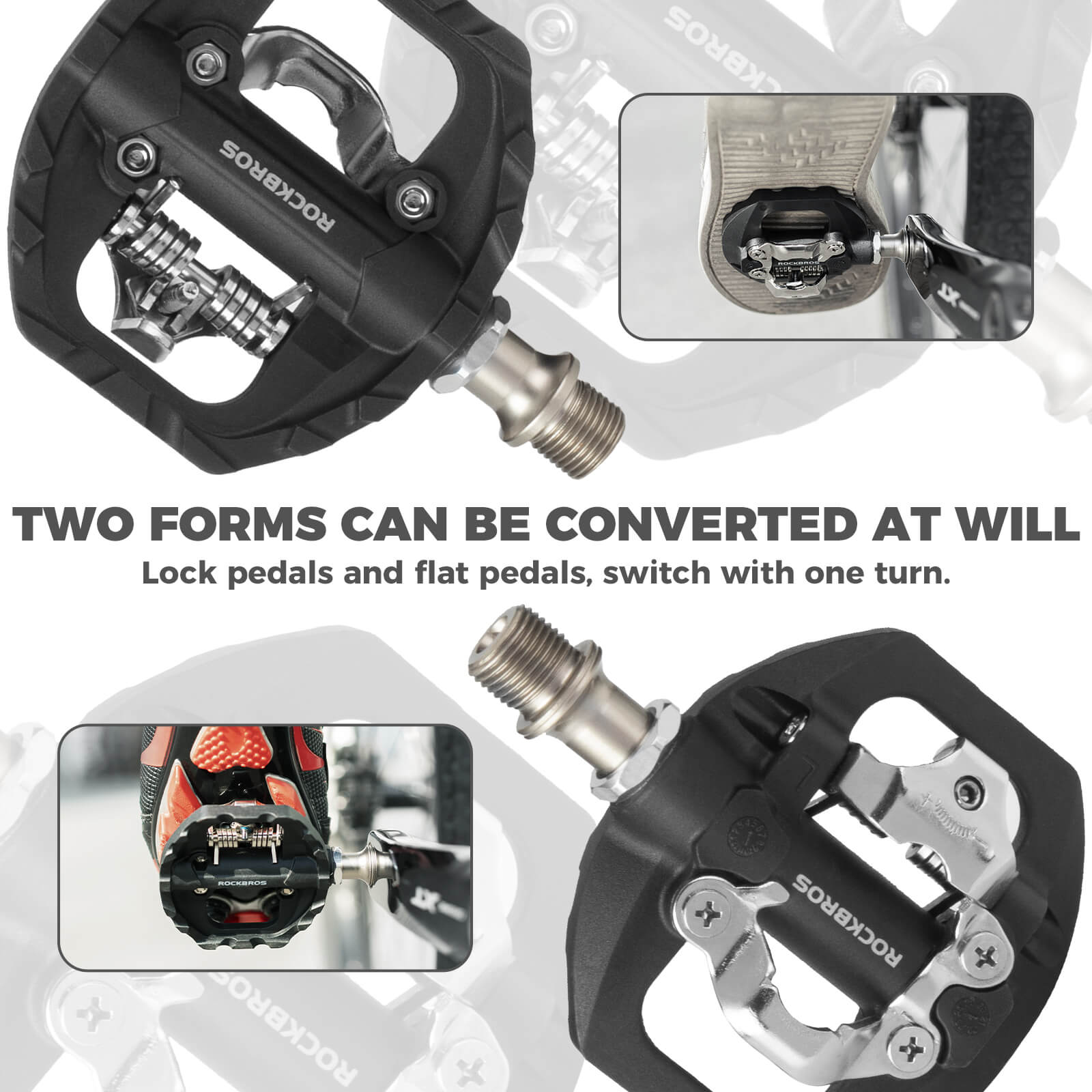 Dual Platform MTB Pedals - Clipless & Flat - OVERLANDERS Outfitter