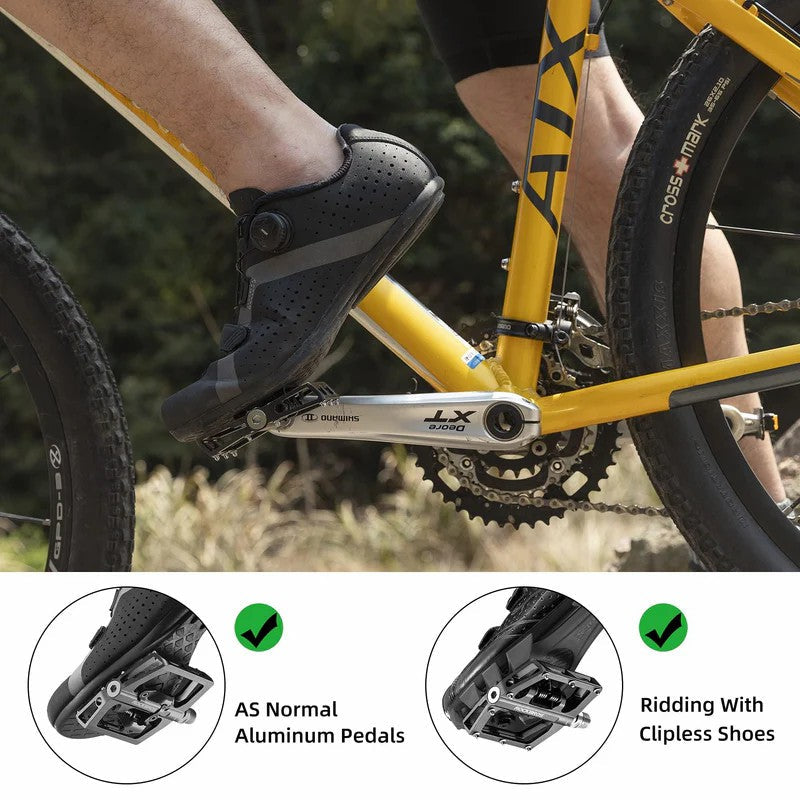Dual-Use Clipless & Flat Bike Pedals - OVERLANDERS Outfitter