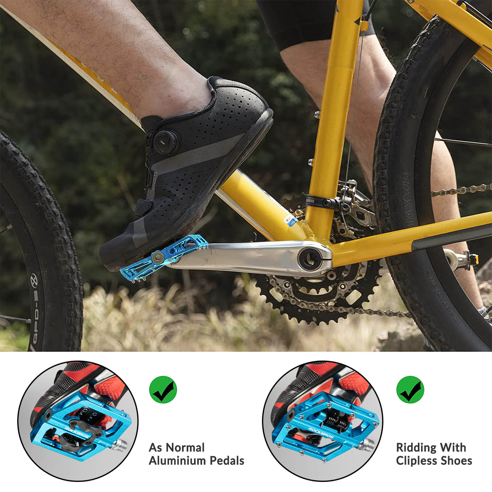 Dual-Use Clipless & Flat Bike Pedals - OVERLANDERS Outfitter