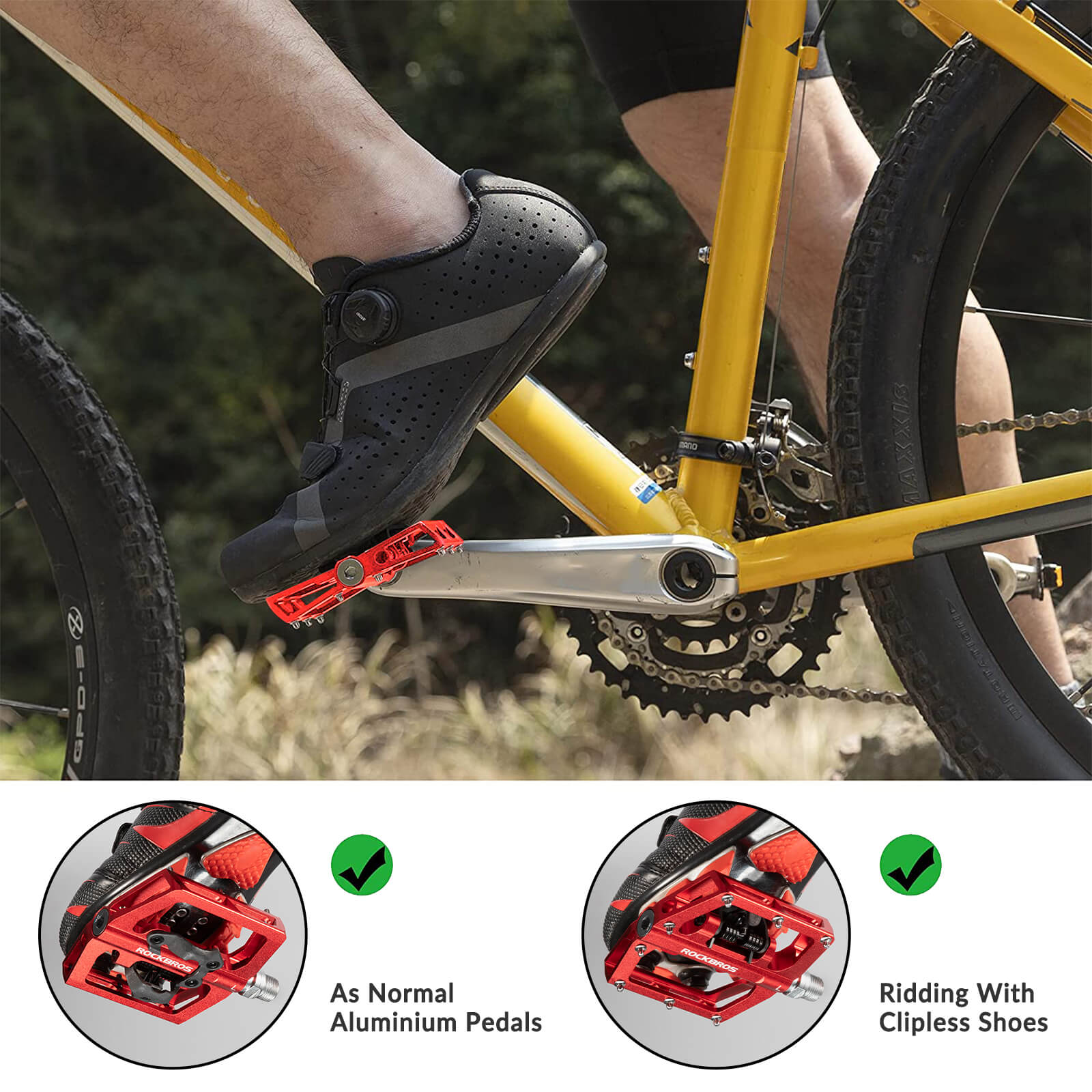 Dual-Use Clipless & Flat Bike Pedals - OVERLANDERS Outfitter