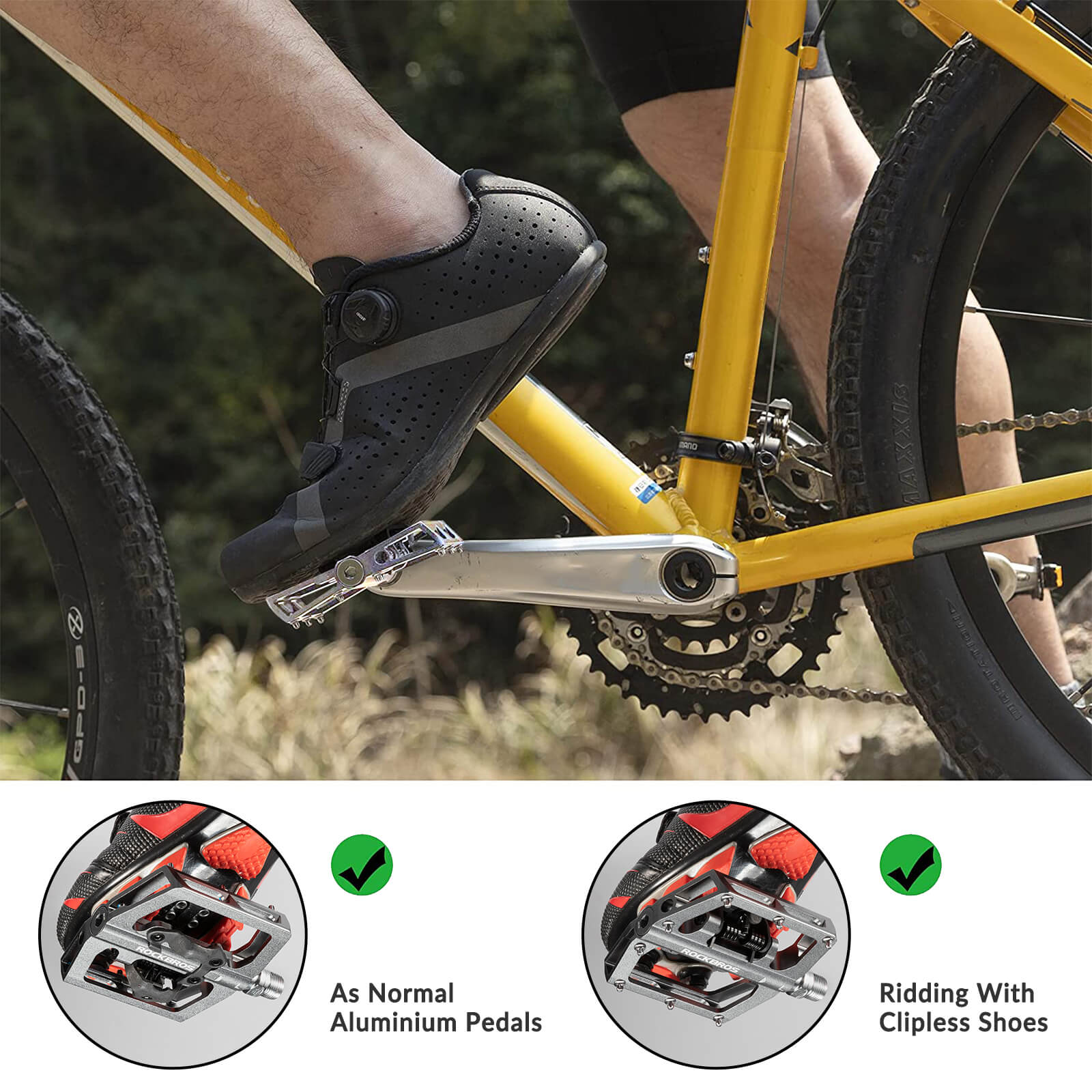 Dual-Use Clipless & Flat Bike Pedals - OVERLANDERS Outfitter
