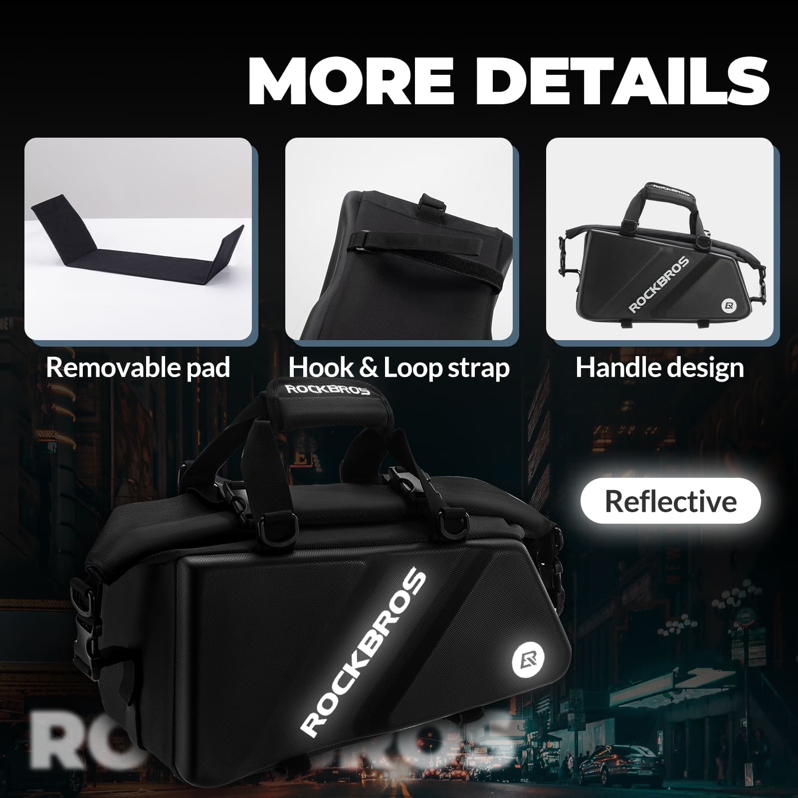 EVA Hard Shell Bicycle Rear Rack Bag-11.6L - OVERLANDERS Outfitter