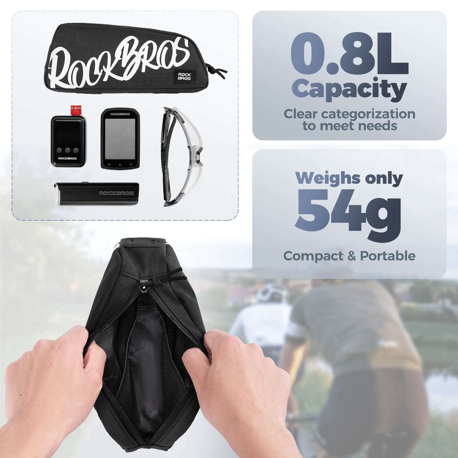 FlashRide Sketch Bike Top Tube Bag - 0.8L - OVERLANDERS Outfitter