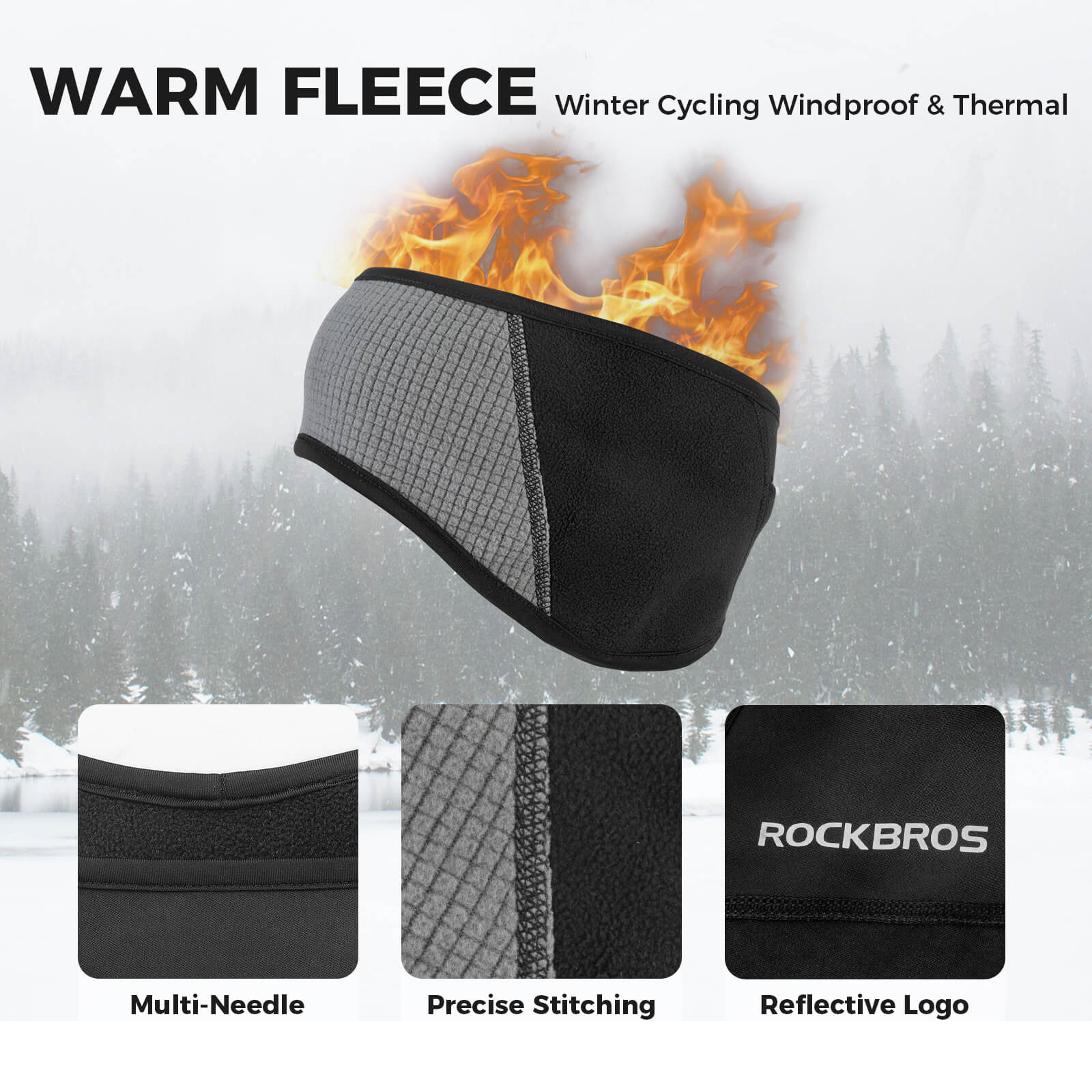 Fleece Ear Warmers Headband - OVERLANDERS Outfitter