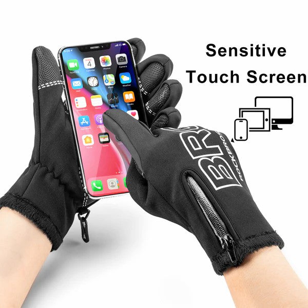 Fleece Touchscreen Cycling Gloves - OVERLANDERS Outfitter