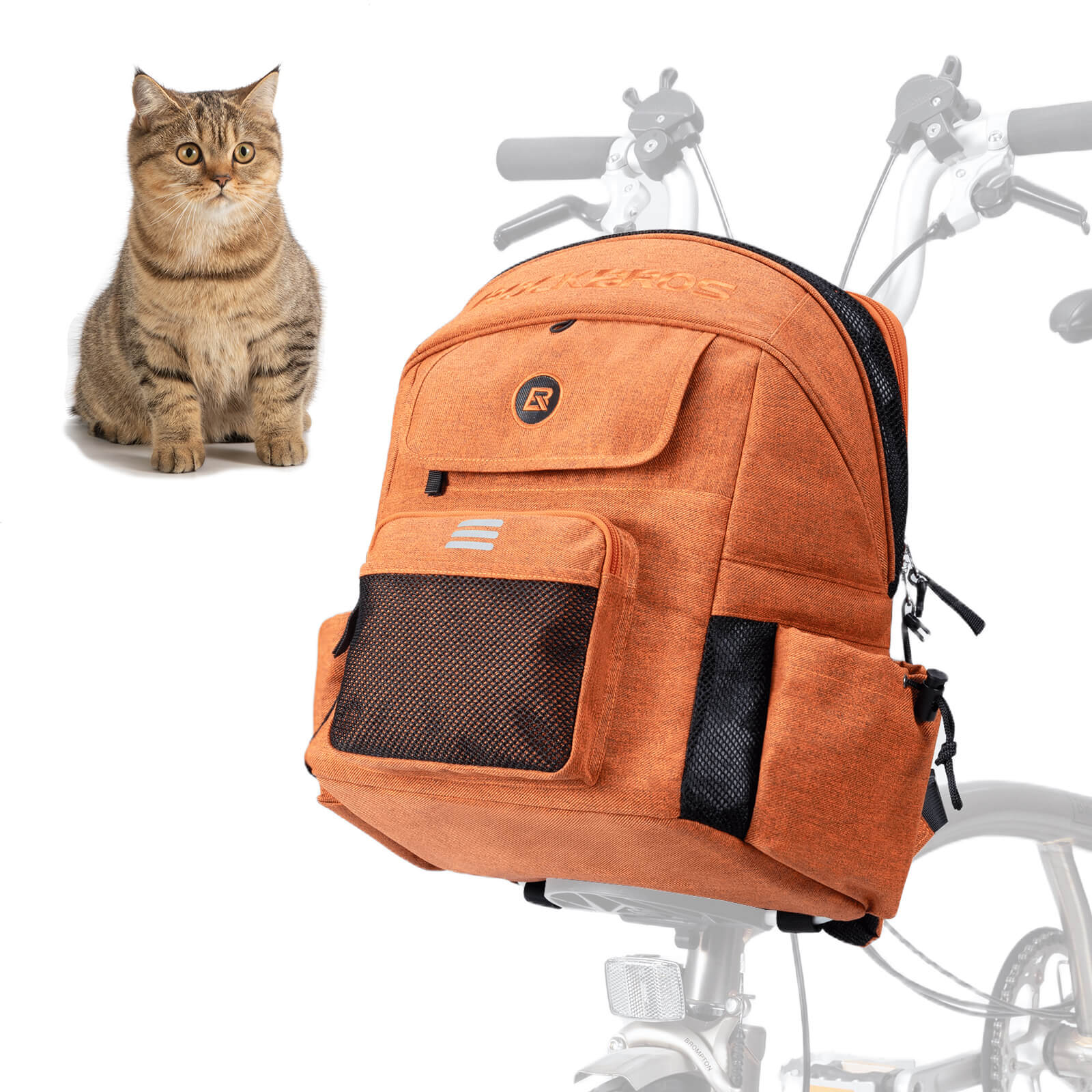 Foldable Pet Handlebar Bike Bag - 21L - OVERLANDERS Outfitter