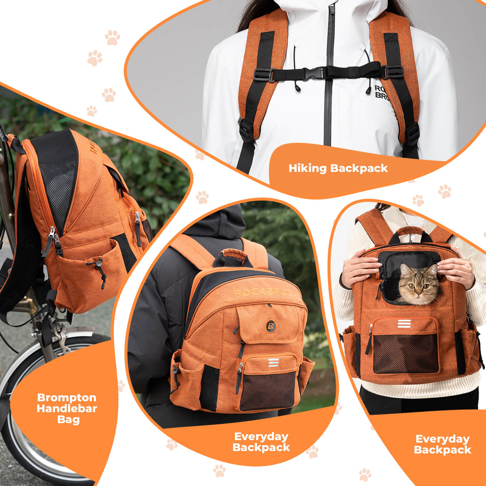 Foldable Pet Handlebar Bike Bag - 21L - OVERLANDERS Outfitter