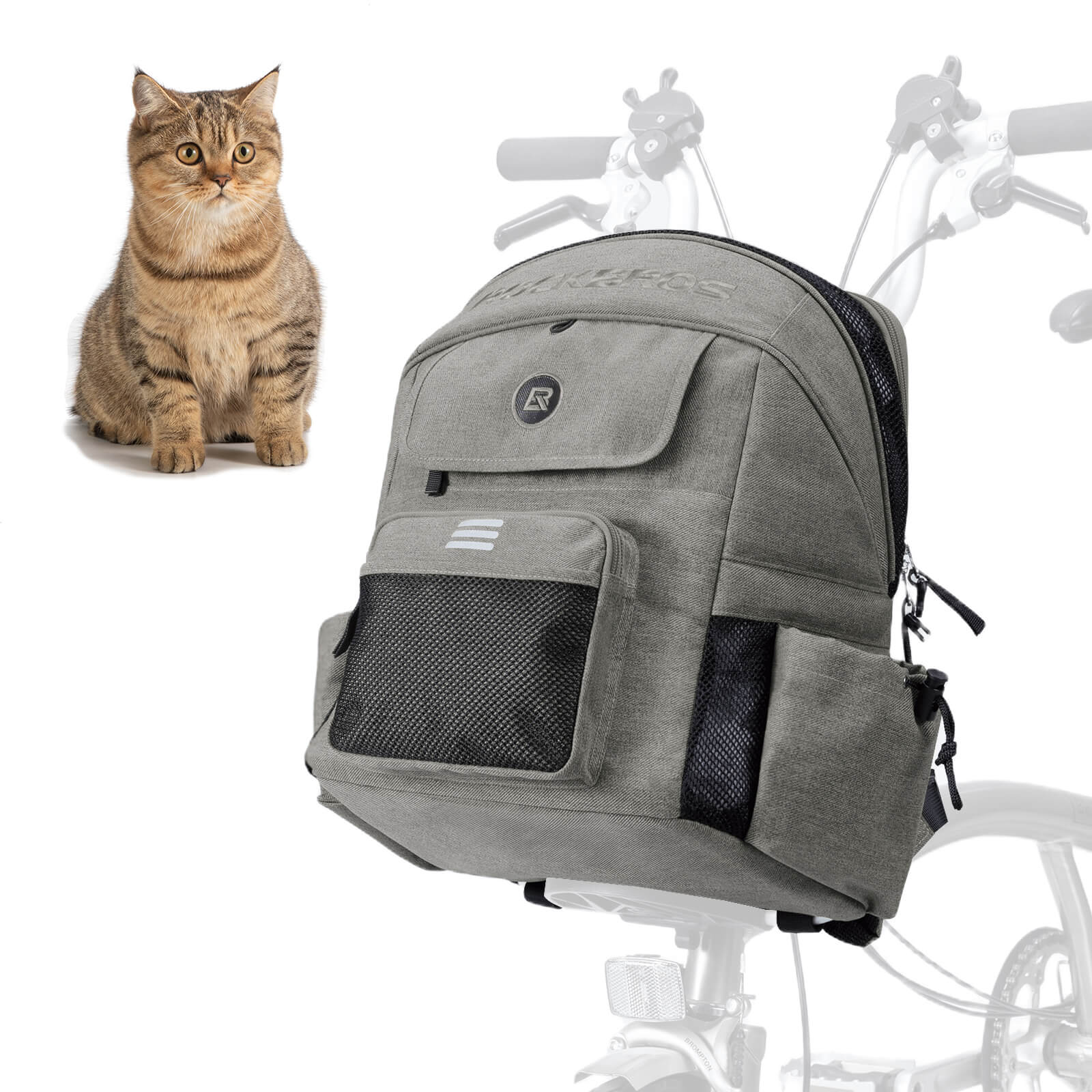 Foldable Pet Handlebar Bike Bag - 21L - OVERLANDERS Outfitter