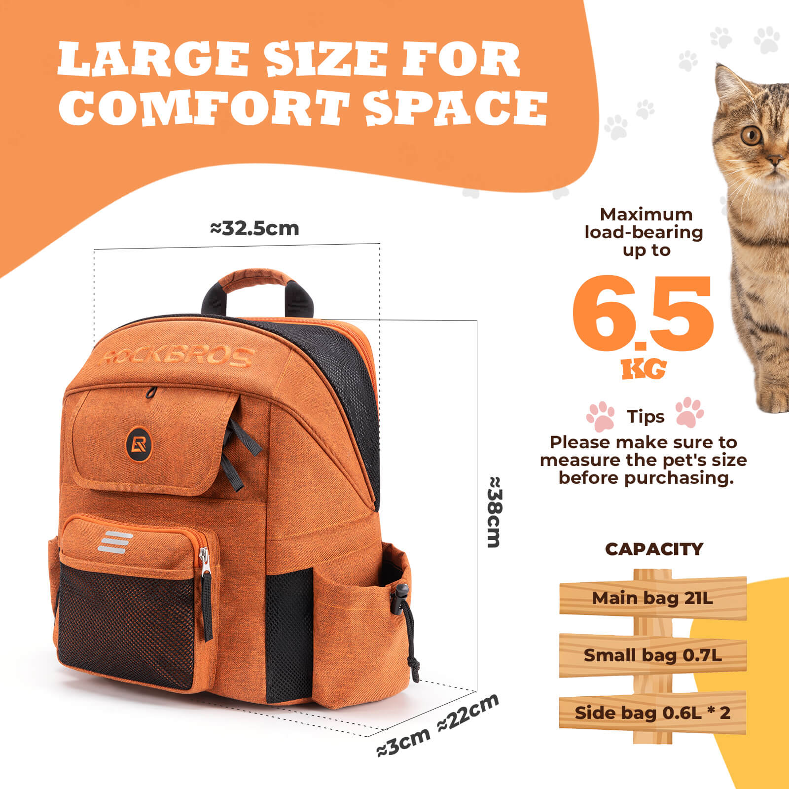 Foldable Pet Handlebar Bike Bag - 21L - OVERLANDERS Outfitter
