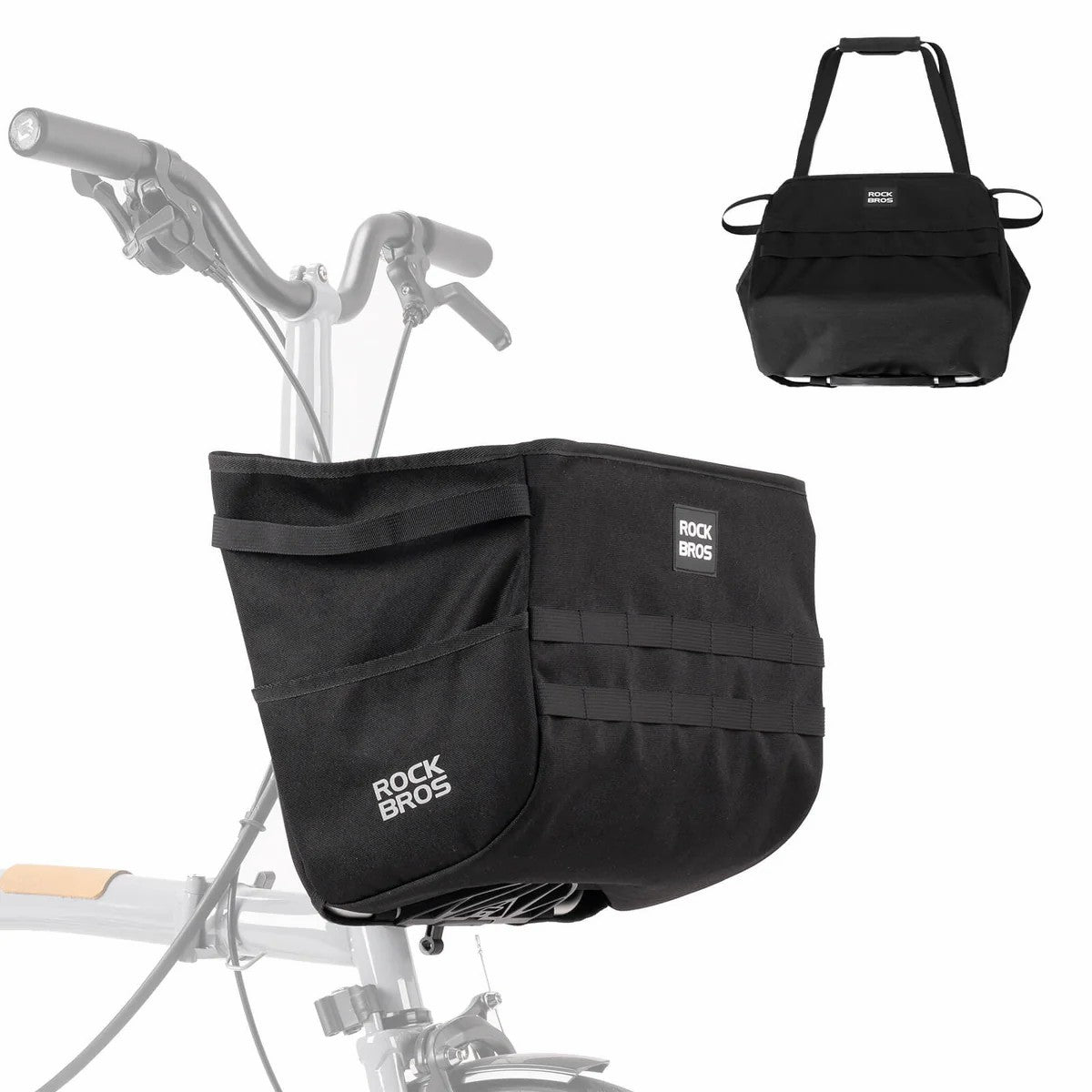 Folding Bike Handlebar Bag Basket Bag - 16L - OVERLANDERS Outfitter