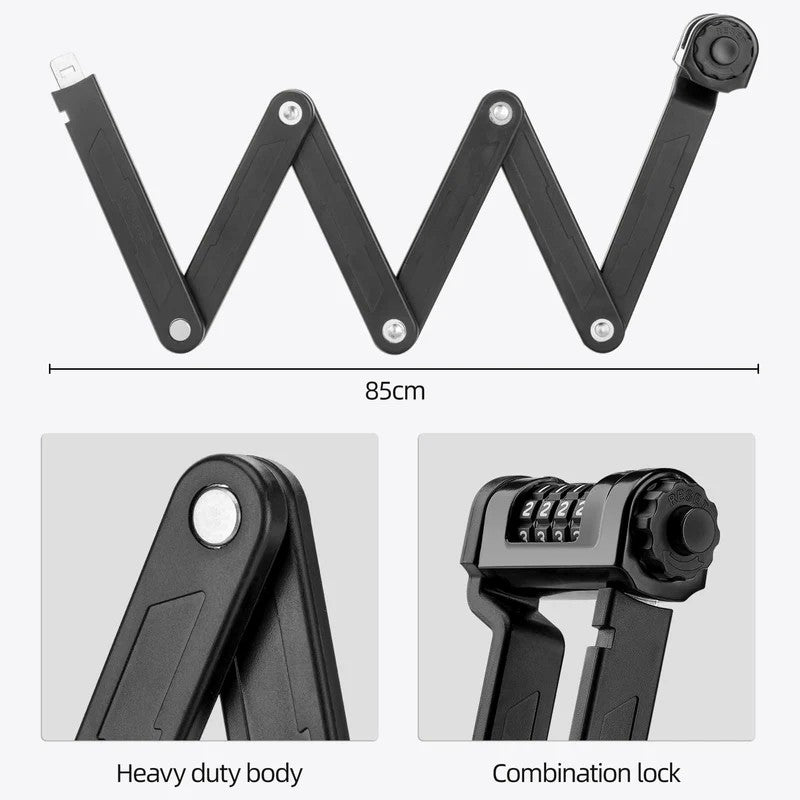 Folding Bike Lock with Password - OVERLANDERS Outfitter