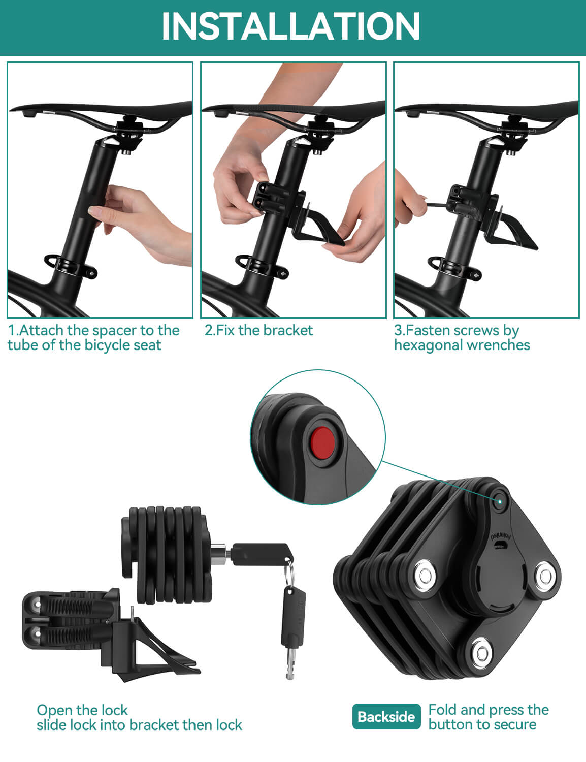 Folding Bike Lock - OVERLANDERS Outfitter