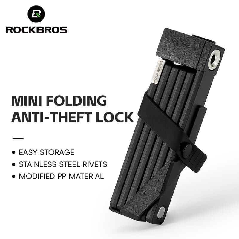 ROCKBROS Folding Bike Lock Key Type Anti-Theft Bicycle Lock - OVERLANDERS Outfitter