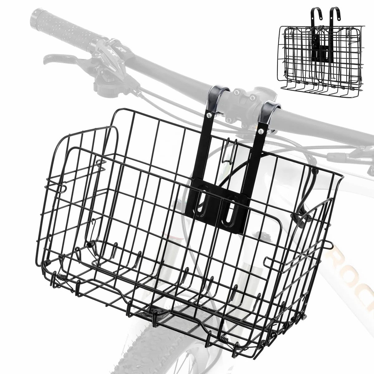 Folding Steel Mesh Bicycle Basket - OVERLANDERS Outfitter