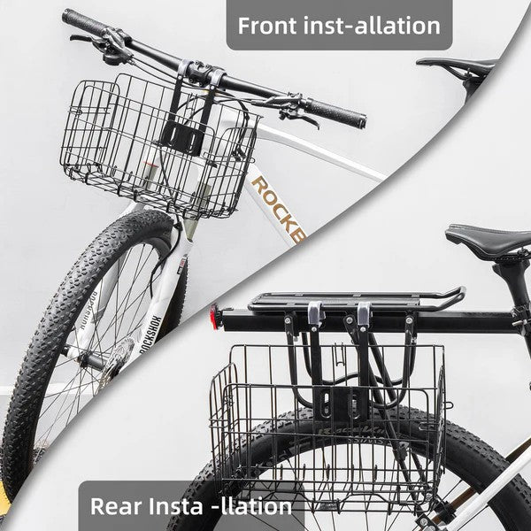Folding Steel Mesh Bicycle Basket - OVERLANDERS Outfitter