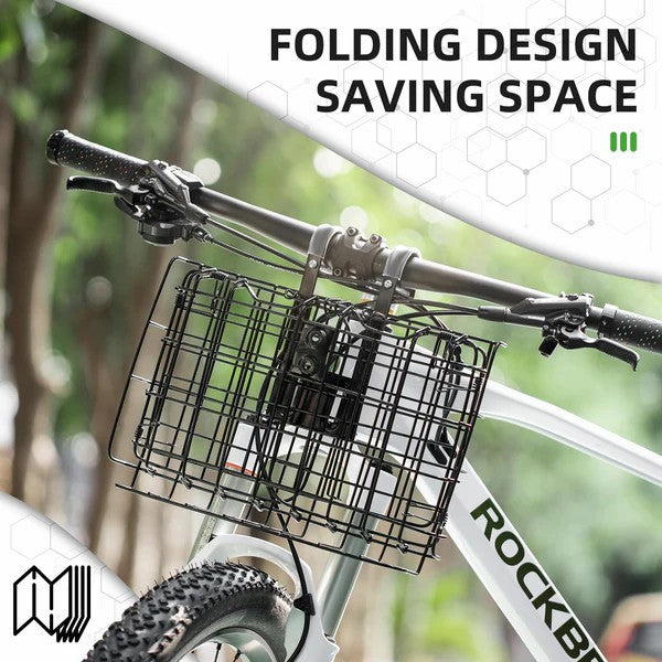 Folding Steel Mesh Bicycle Basket - OVERLANDERS Outfitter