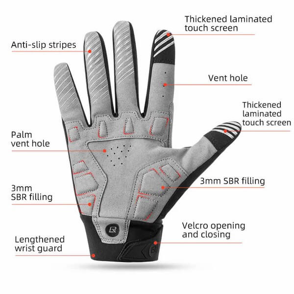 Full Finger Cycling Gloves - OVERLANDERS Outfitter