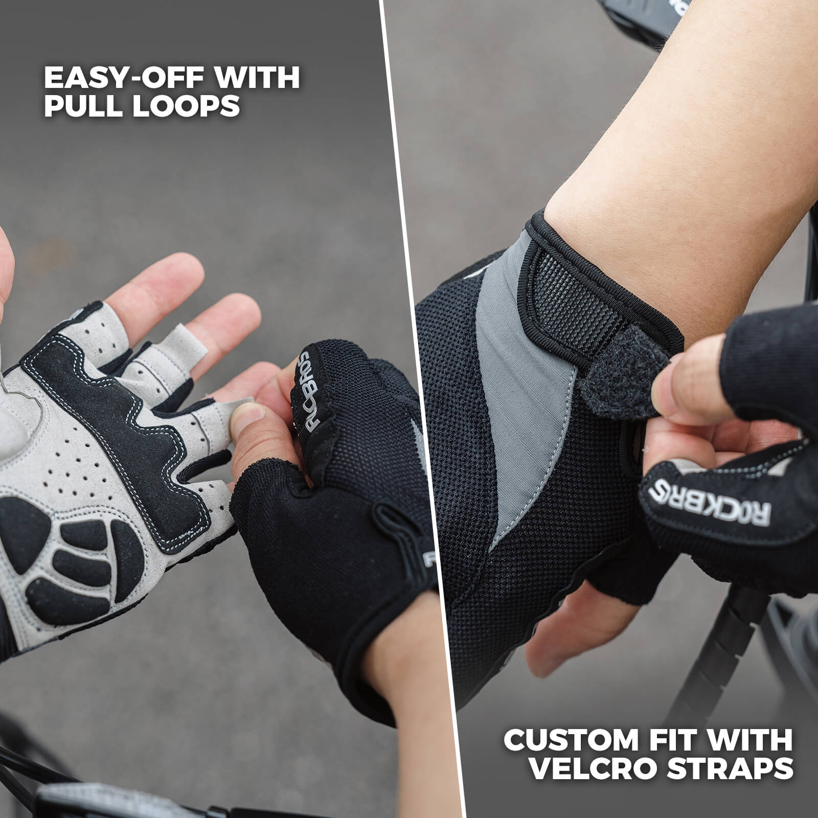 ROCKBROS Breathable Half Finger Cycling Gloves for Summer Rides - OVERLANDERS Outfitter