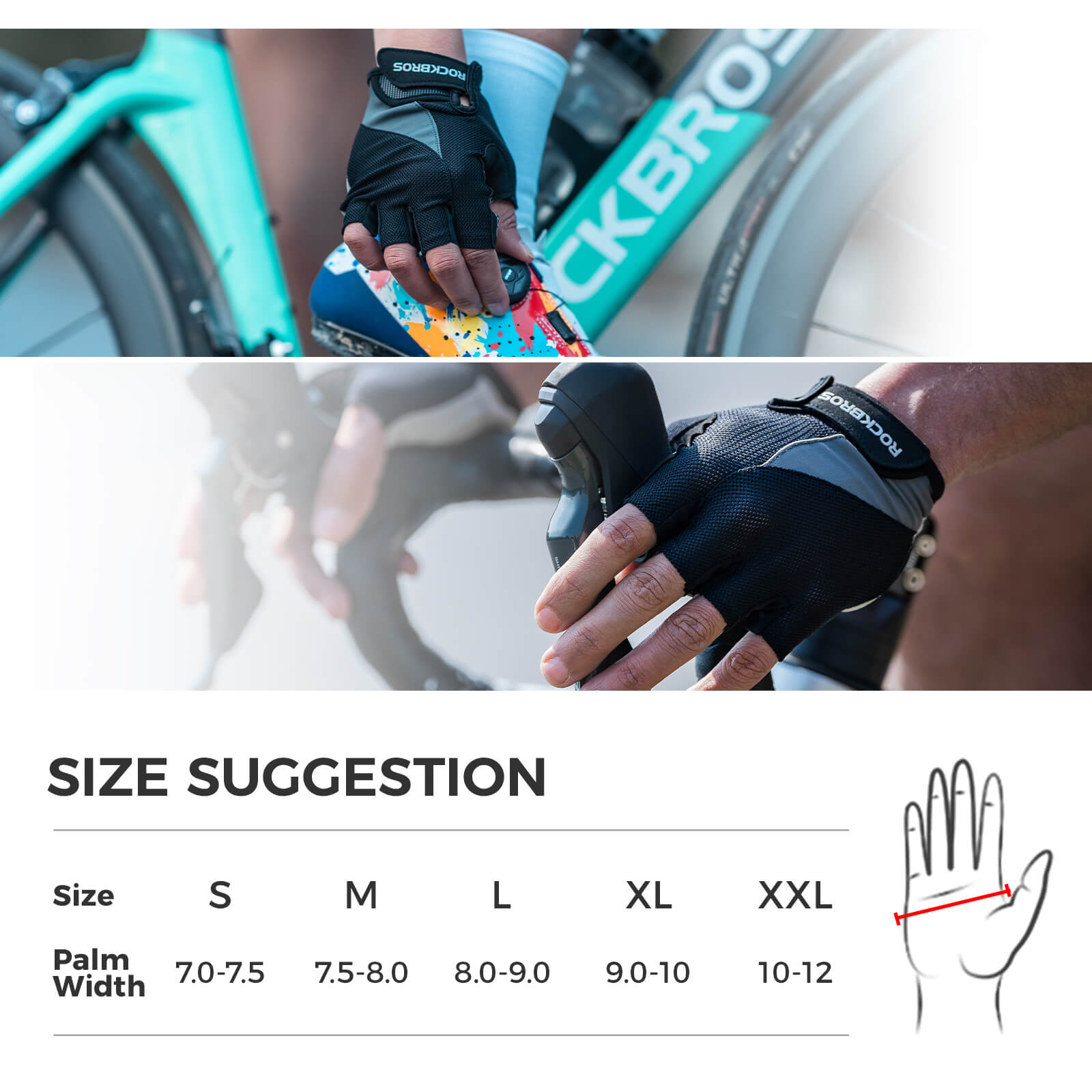 ROCKBROS Breathable Half Finger Cycling Gloves for Summer Rides - OVERLANDERS Outfitter