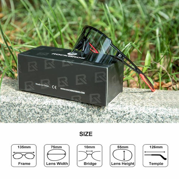 Half Frame Photochromic Cycling Sunglasses - OVERLANDERS Outfitter