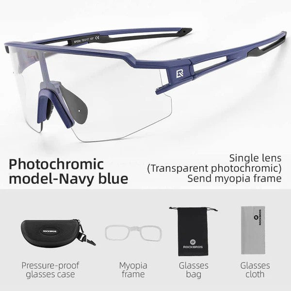Half Frame Photochromic Cycling Sunglasses - OVERLANDERS Outfitter
