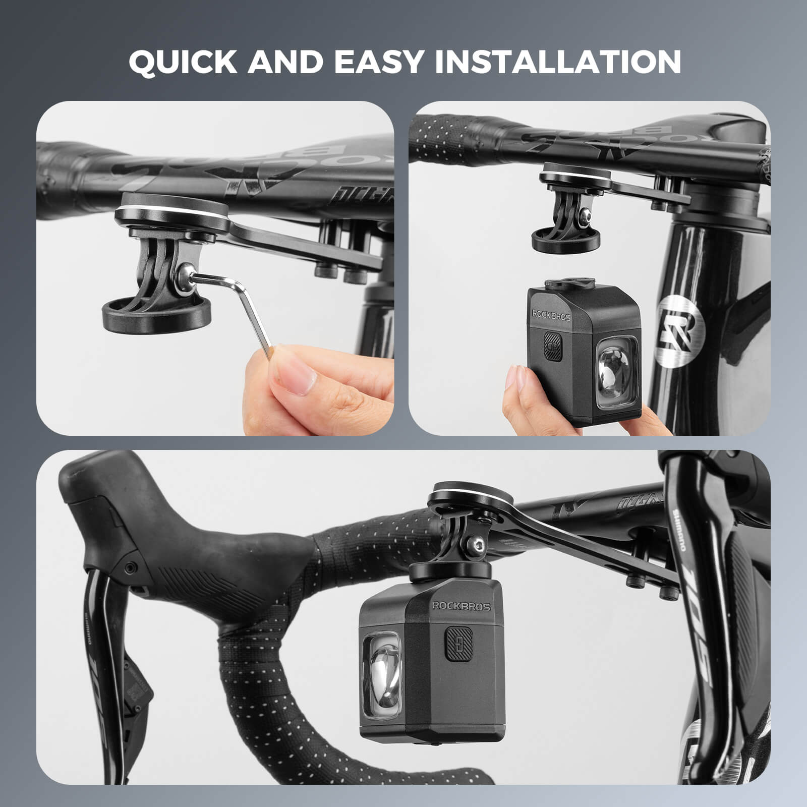 M8 Handlebar Mounted Smart Bike Front Light - OVERLANDERS Outfitter