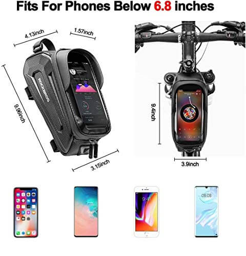 Hard-Shell Bike Top Tube Phone Bag - OVERLANDERS Outfitter