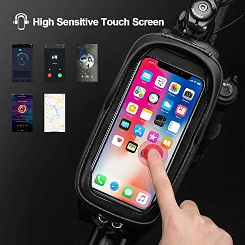 Hard-Shell Bike Top Tube Phone Bag - OVERLANDERS Outfitter