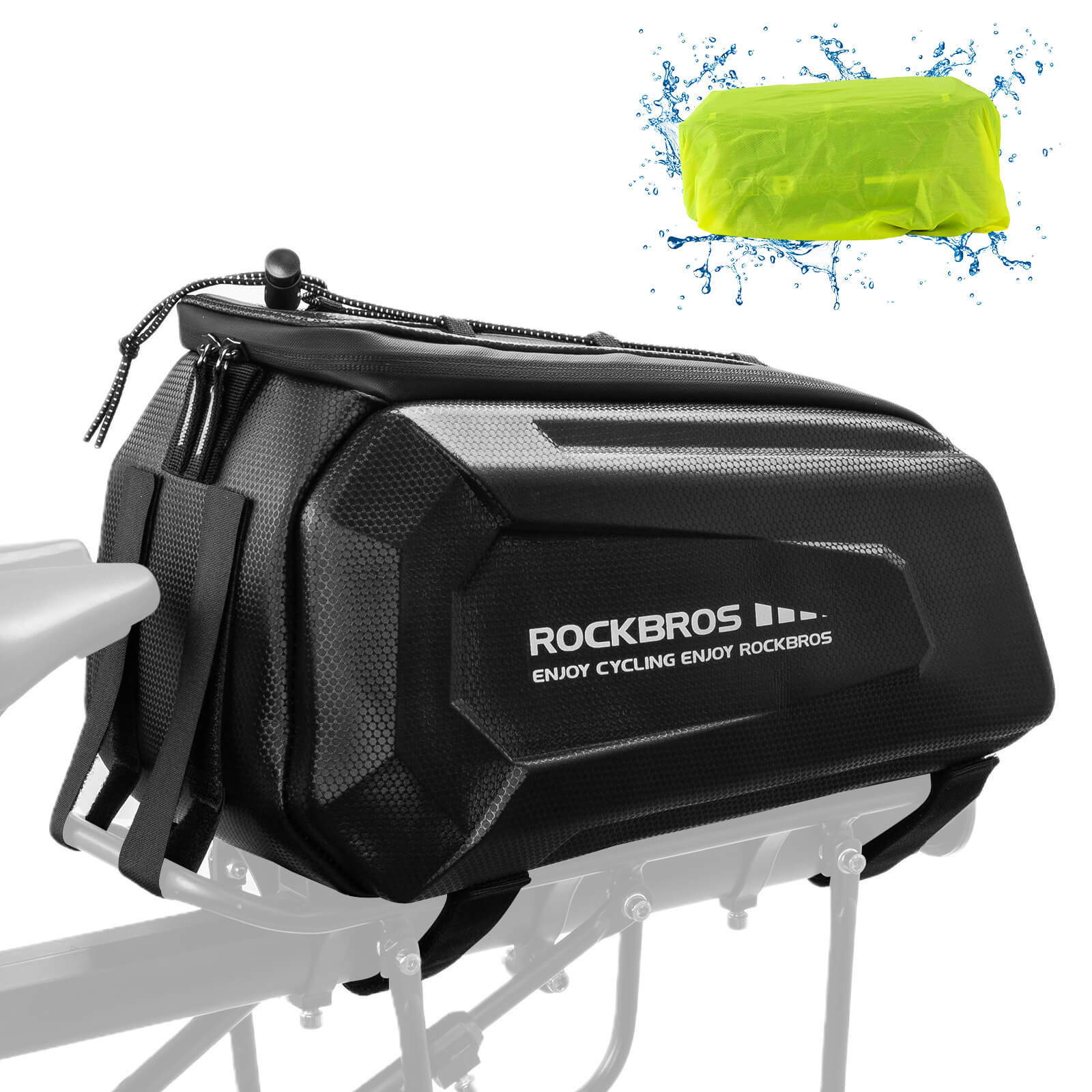Hard Shell Bike Trunk Bag for Rear Rack - 9L - OVERLANDERS Outfitter