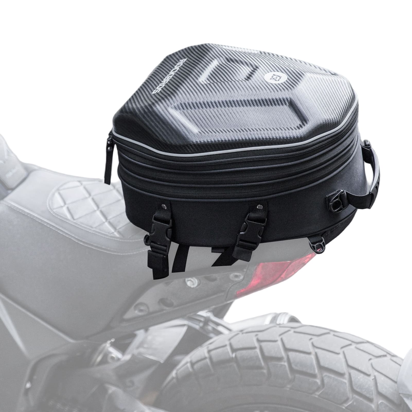 Hard Shell Motorcycle Rear Seat Bag - OVERLANDERS Outfitter