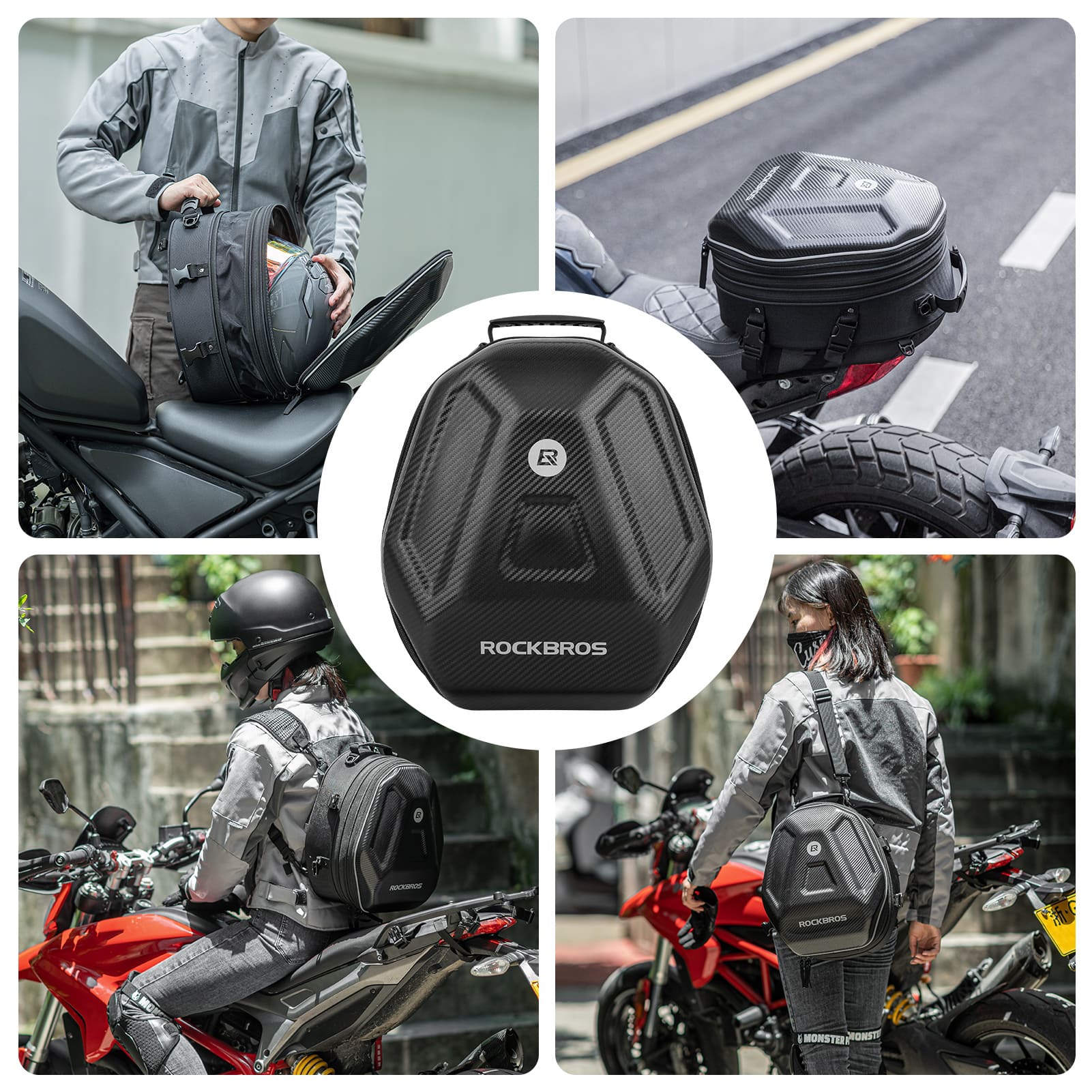 Hard Shell Motorcycle Rear Seat Bag - OVERLANDERS Outfitter