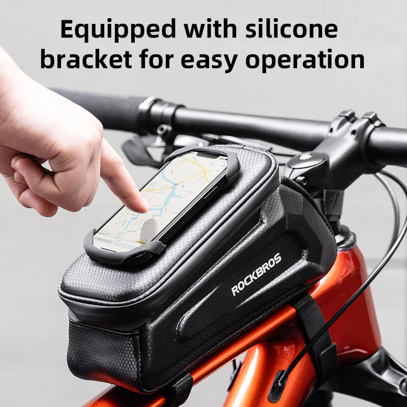 Hard-Shell Top Tube Bike Phone Bag - OVERLANDERS Outfitter