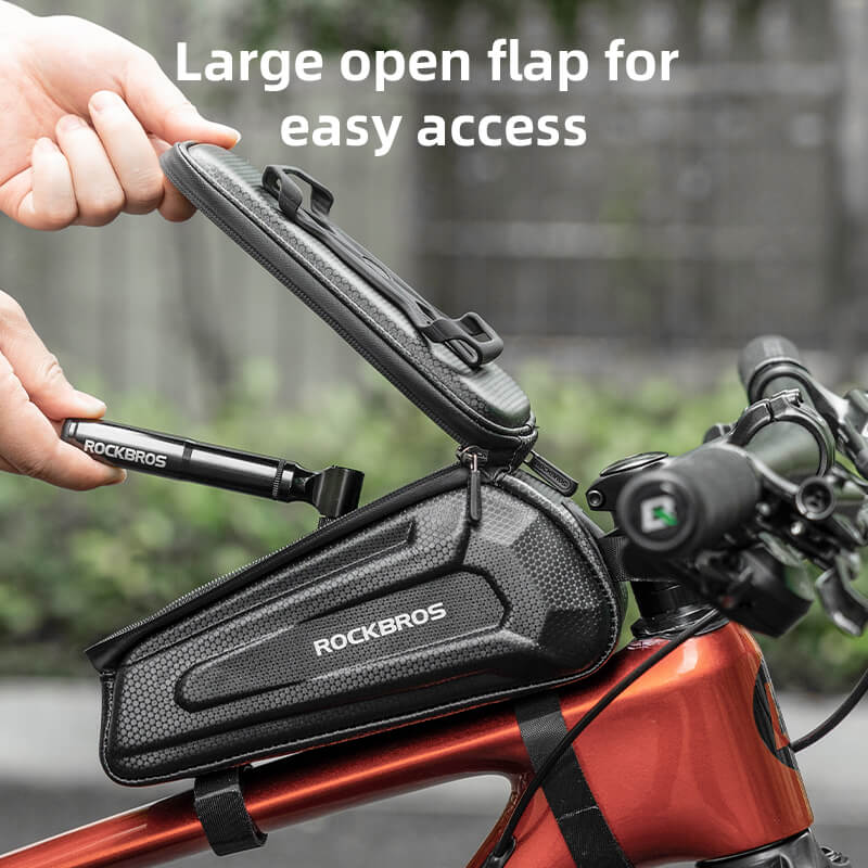 Hard-Shell Top Tube Bike Phone Bag - OVERLANDERS Outfitter
