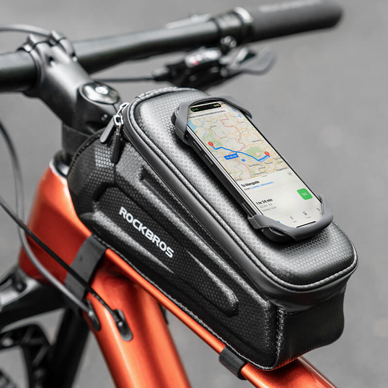 Hard-Shell Top Tube Bike Phone Bag - OVERLANDERS Outfitter