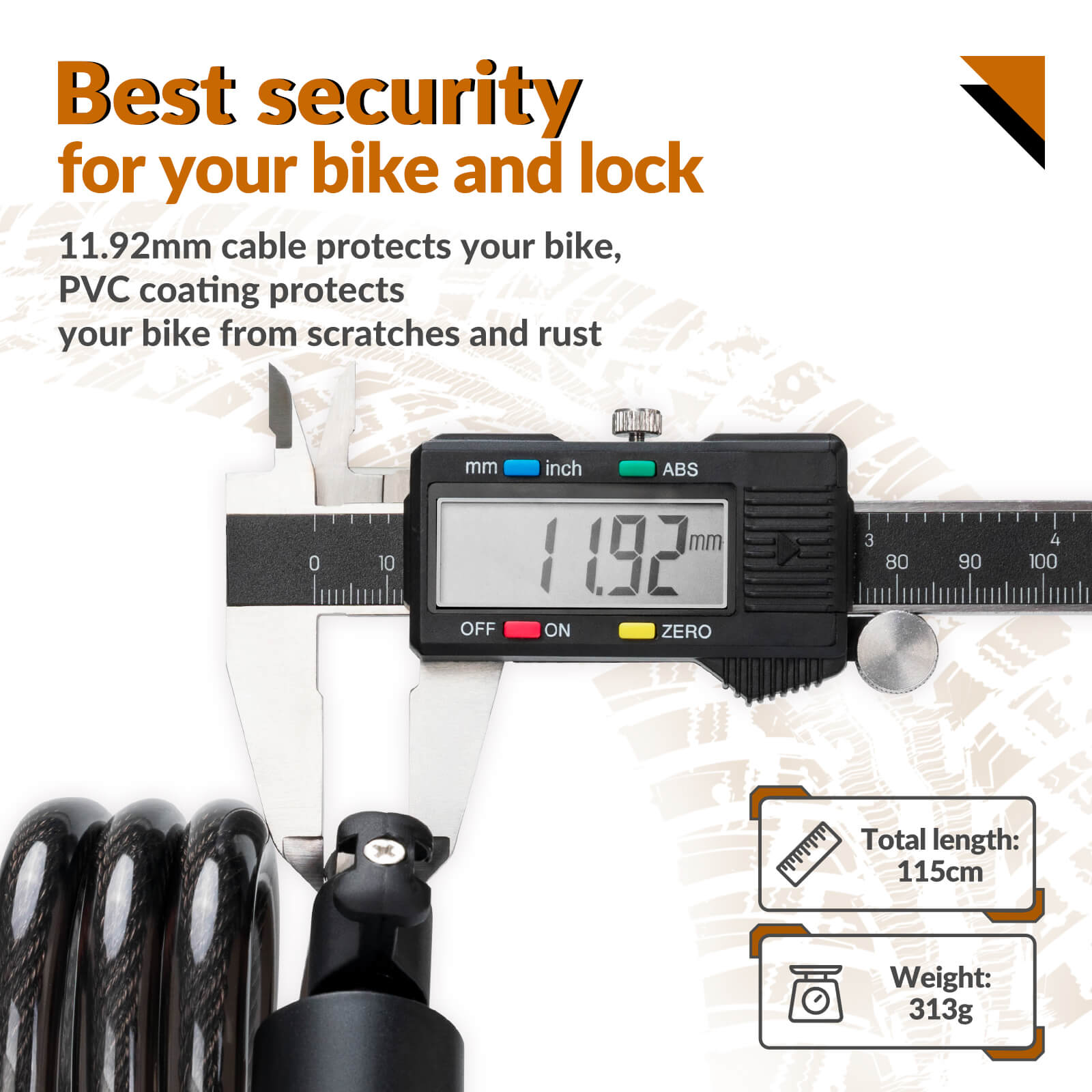 Bike Lock with Key - OVERLANDERS Outfitter