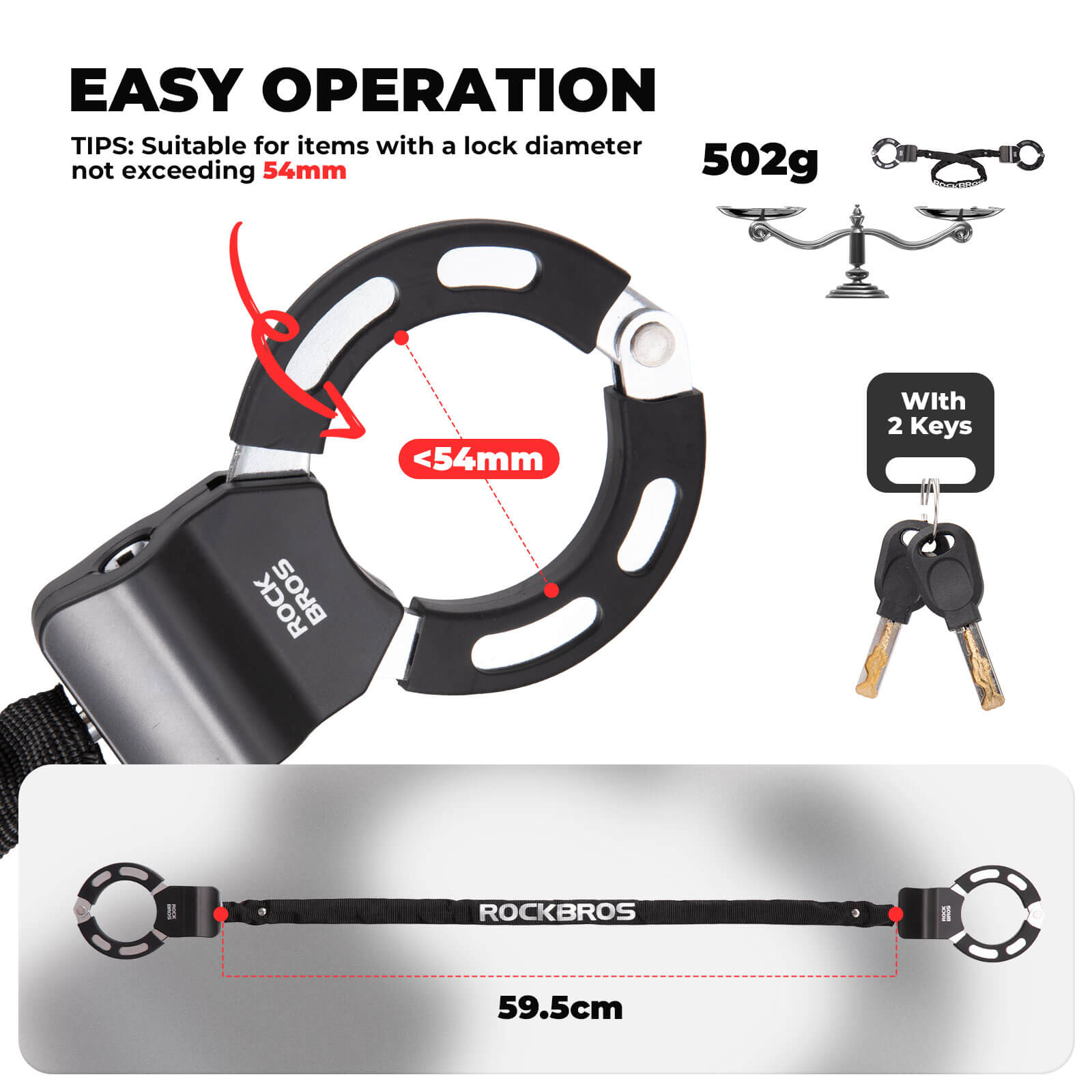 Scooter Chain Lock - OVERLANDERS Outfitter