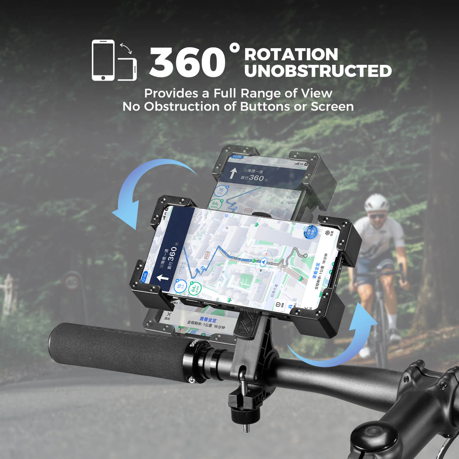 HW-180 Bike Phone Holder - OVERLANDERS Outfitter