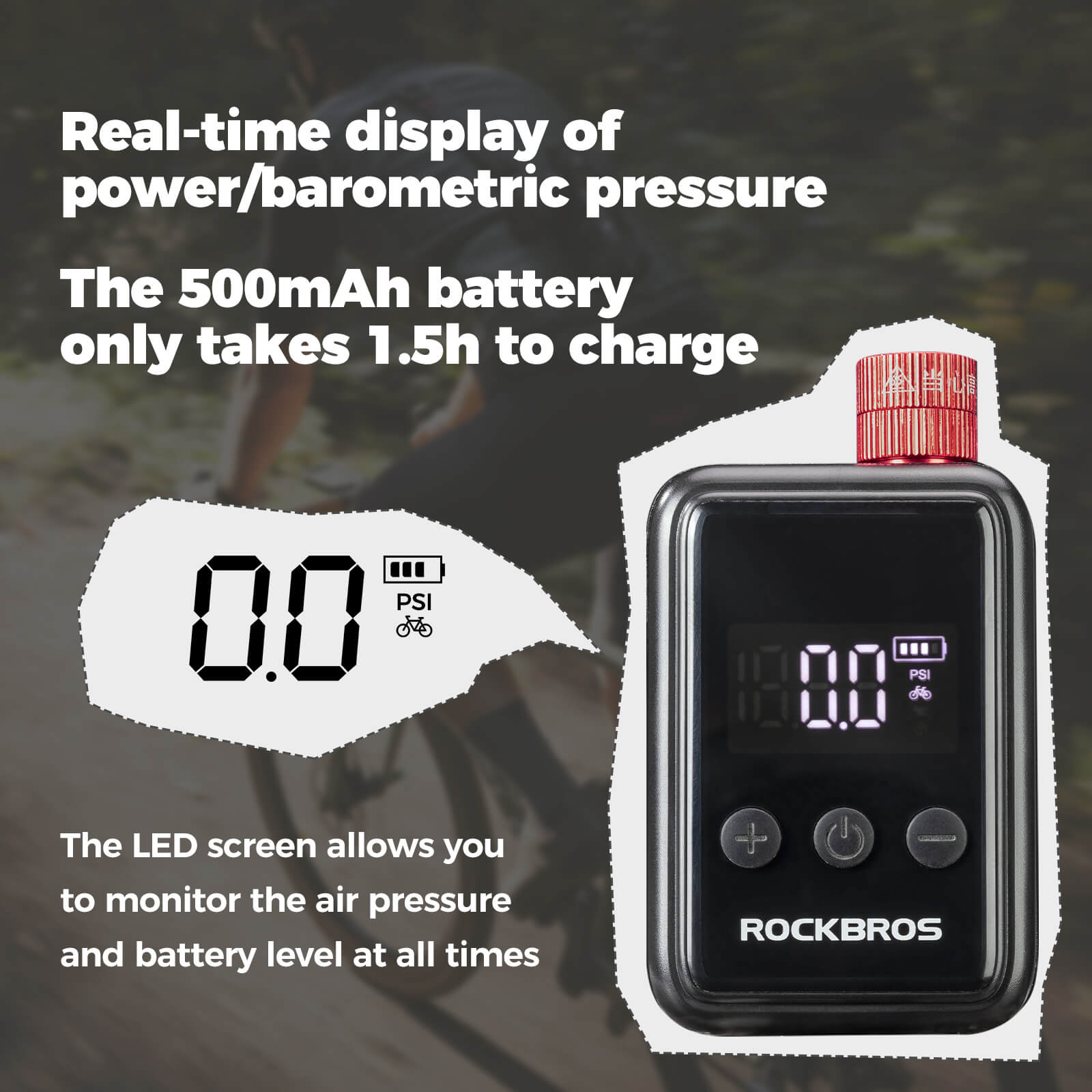 HW140 Mini Electric Bike Pump - OVERLANDERS Outfitter