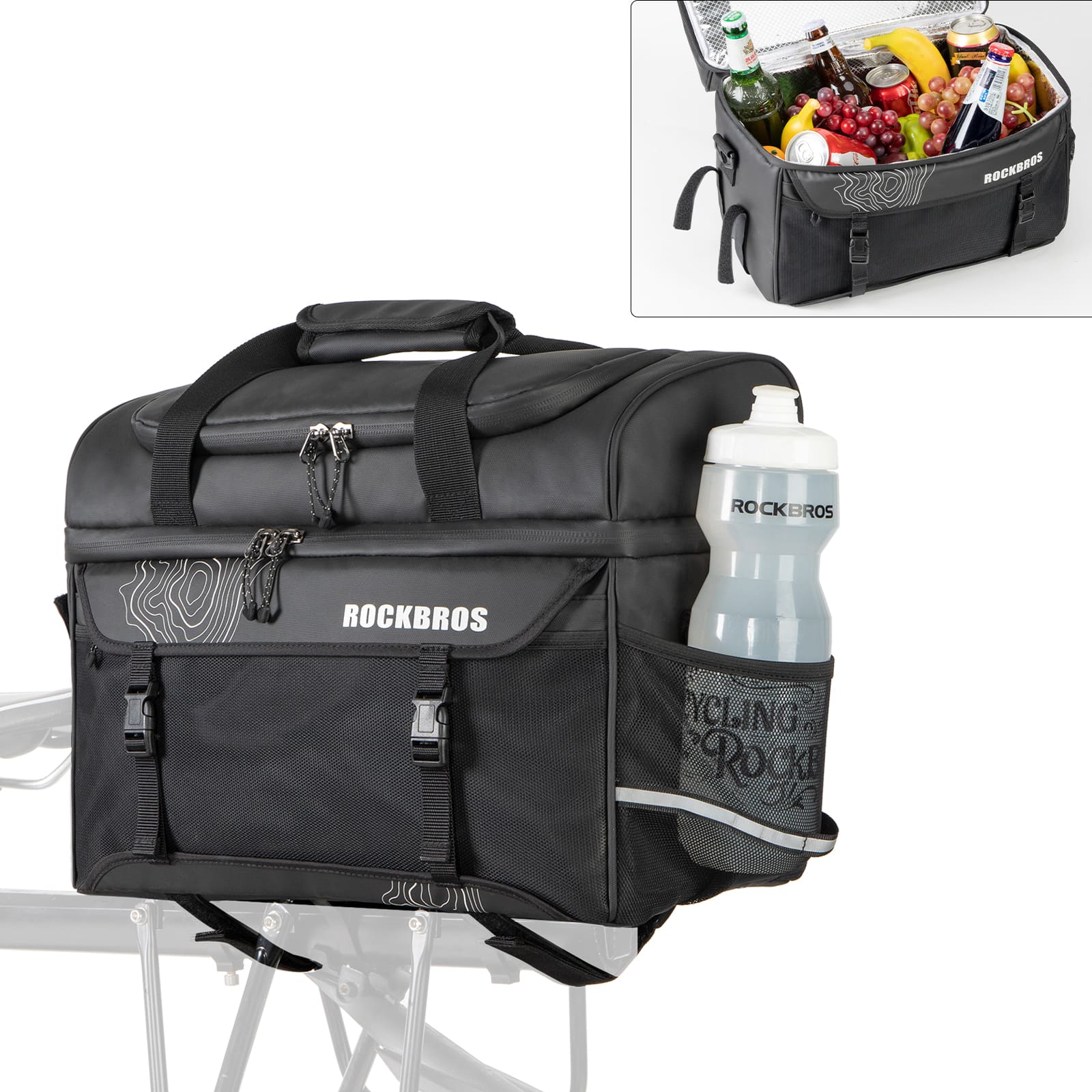 Insulated Bike Rear Rack Cooler Pannier – 11L - OVERLANDERS Outfitter